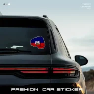 Haitian Flag Fist Durable Vinyl Decal - Waterproof Sticker For Cars, Laptops, Windows & Helmets - Imagen 3