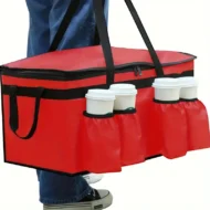 Food Delivery Bag With Cup Holders