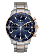 Men's  Marine Star Two-Tone Stainless Steel Bracelet Watch 45mm