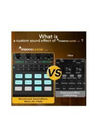 Interfaz de audio con mezclador DJ y tarjeta de sonido, Maonocaster Lite portátil todo en uno estudio de producción de podcast - Imagen 2