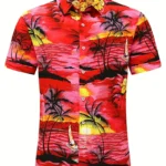 Men's Design  Fashion Beach Sunset Beach Pattern
