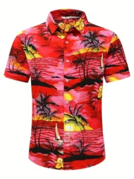 Men's Design  Fashion Beach Sunset Beach Pattern