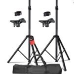 Universal 6FT Speaker Stand Set (2-Pack) with Carry Bag