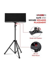 Universal 6FT Speaker Stand Set (2-Pack) with Carry Bag - Image 3