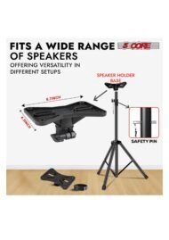Universal 6FT Speaker Stand Set (2-Pack) with Carry Bag - Image 4