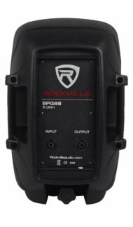 🔊 2 Rockville SPG88 8“ Passive 800W DJ PA Speakers ABS Lightweight Cabinet 8 Ohm - Image 4
