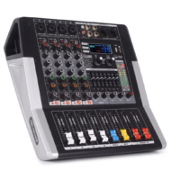 Professional 4-Channel Audio Mixer with Bluetooth, USB & Digital DSP