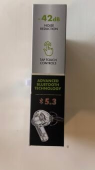 CHROME True Wireless ANC & ENC Earbuds – White - Image 2