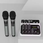 4-Channel Audio Mixer with Wireless Microphone Kit