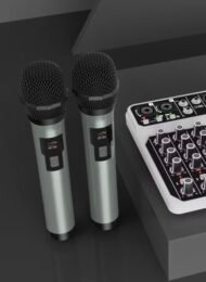 4-Channel Audio Mixer with Wireless Microphone Kit - Image 3