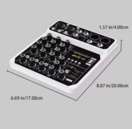 4-Channel Audio Mixer with Wireless Microphone Kit - Image 4