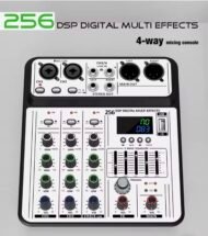 Professional 4-Channel 256 DSP Audio Mixer - Image 2