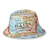 Haiti Map Bucket Hat