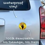 Please Do Not Slam The Door – Warning Sticker - Image 2