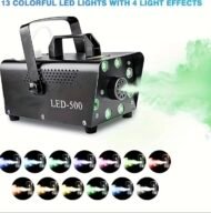 LED-500 Fog Machine with Colorful LED Lights + Wired Remote - Image 2