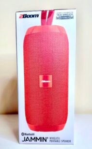 2Boom Jammin' – Wireless Portable Bluetooth Speaker (Red) - Image 2